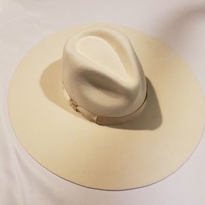 Lack Of Color Montana Ivory Bone Fedora, Size Medium